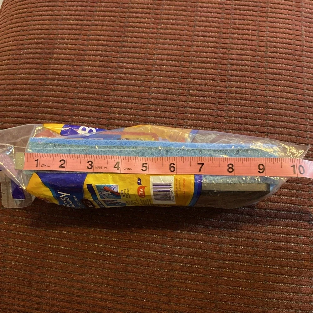 NEW SEALED! O-CEDAR BIG EASY FLAT SPONGE MOP REFILL SNAP-IN TABS DISCONTINUED